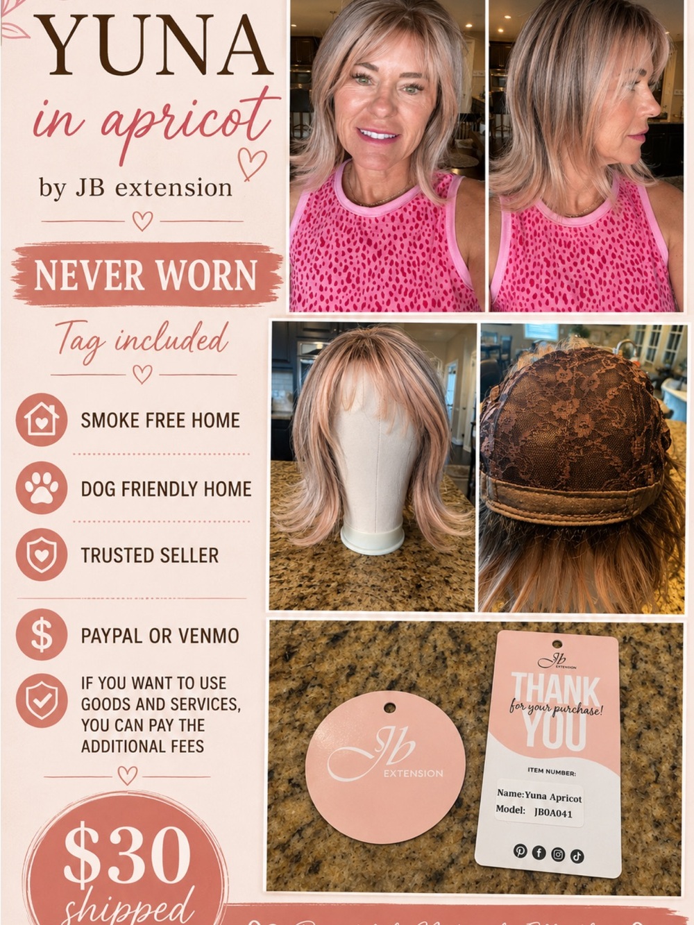 Jb extension wig